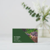 ブドウの収穫 名刺 (スタンド正面)