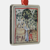 ブドウの収穫、13世紀 メタルオーナメント (右)