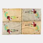 ブドウの好み キッチンタオル (横)