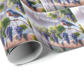 ブドウの木で歌うブルーバード ラッピングペーパー (ロールコーナー)