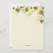 ブドウの木のフレーム招待状 招待状 (裏面)