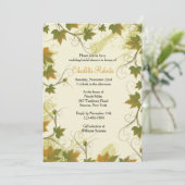 ブドウの木のフレーム 招待状 (スタンド正面)