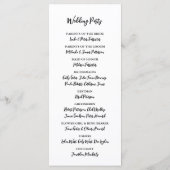 ブドウの木 エレガント ヴィネヤード イタリア 結婚式 プログラム (裏面)