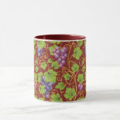 ブドウの柄 マグカップ (中央)