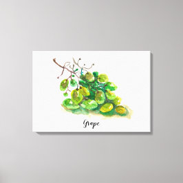 ブドウの水の色絵画の。 キャンバスプリント