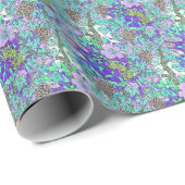 ブドウの花ヴィンテージ花エレガント柄 ラッピングペーパー (ロールコーナー)