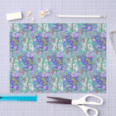 ブドウの花ヴィンテージ花エレガント柄 薄葉紙 (クラフト)