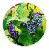 ブドウの陶磁器のノブの集り セラミックノブ (正面)