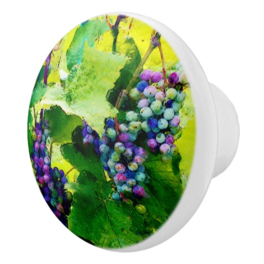 ブドウの陶磁器のノブの集り セラミックノブ (右)