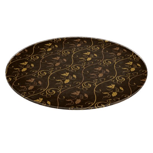 ブドウのdécor カッティングボード (角)