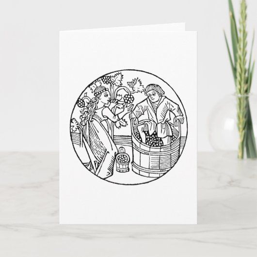 ブドウのStompersの空白のなカード カード (正面)