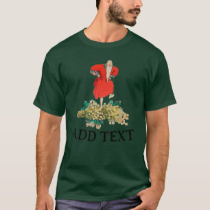 ブドウを踏む， Vino，編集文字, Tシャツ