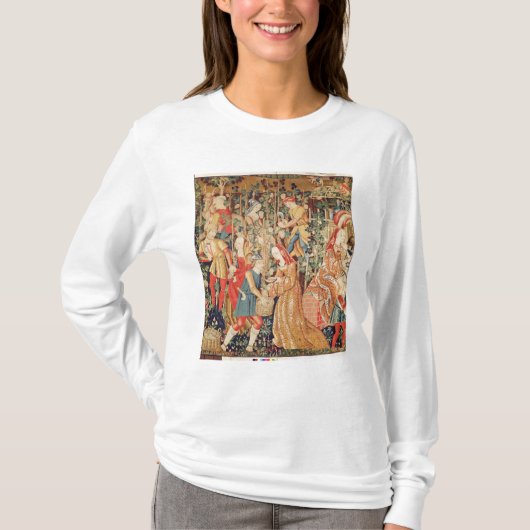 ブドウを集めること、ブドウの収穫の詳細 Tシャツ (正面)