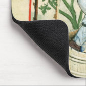 ブドウを集め、押すNouv Acqの大石柱 マウスパッド (コーナー)