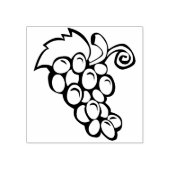ブドウイラストレーションスタンプ ラバースタンプ (インプリント)
