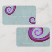 ブドウスパイラル黒板ヴィンテージ 名刺 (正面/裏面)