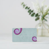 ブドウスパイラル黒板ヴィンテージ 名刺 (スタンド正面)