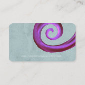 ブドウスパイラル黒板ヴィンテージ 名刺 (裏面)