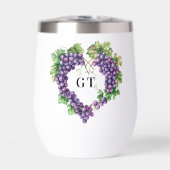 ブドウハートモノグラムイニシャル (正面)