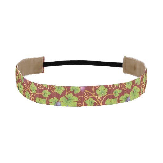 ブドウパターン アスレチックヘッドバンド (正面)