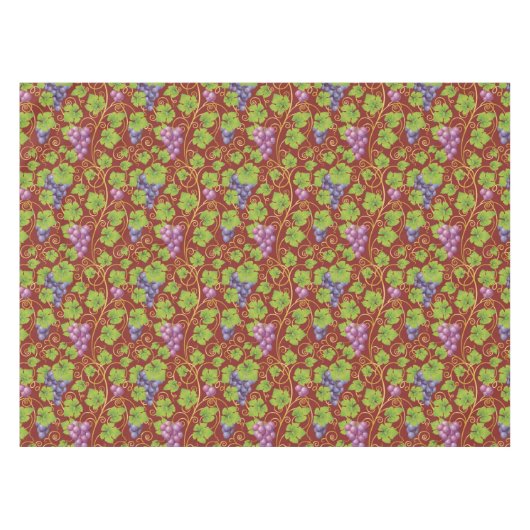 ブドウパターン テーブルクロス (正面(横))