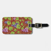 ブドウパターン ラゲッジタグ (正面横)