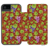 ブドウパターン INCIPIO iPhoneウォレットケース (フォリオ Open)