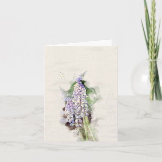 ブドウヒヤシンス カード (正面)