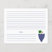 ブドウレシピカード (裏面)