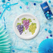 ブドウ三房 ペーパープレート (パーティー)