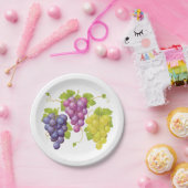 ブドウ三房 ペーパープレート (パーティー)