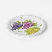 ブドウ三房 ペーパープレート (アングル)