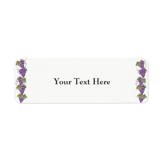 ブドウ住所 シール (正面)