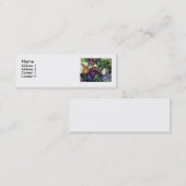 ブドウ及び真鍮の水差し スキニー名刺 (正面/裏面)