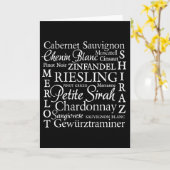 ブドウ品種ワイン カード (黄色い花)