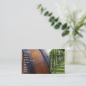 ブドウ園およびワインバレル 名刺 (スタンド正面)