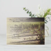 ブドウ園とバラワインの試飲パーティー 招待状 (スタンド正面)