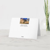 ブドウ園のクリスマス シーズンカード (裏面)