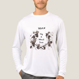 ブドウ園の思い出のシップ&ストロールツアー 葡萄の木 トライブレンドTシャツ