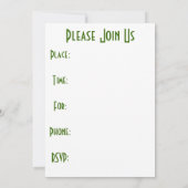 ブドウ園の招待状 招待状 (裏面)