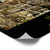 ブドウ園の登山 ポスター (角)