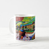 ブドウ園の空想に15のozのマグ/一度 コーヒーマグカップ (正面左)