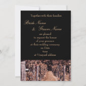 ブドウ園の結婚式の秋の保存日付 セーブザデート (裏面)