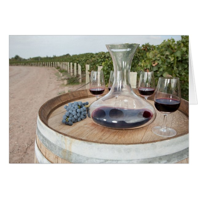 ブドウ園の赤ワイン (正面横)