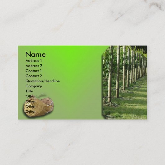 ブドウ園 名刺 (正面)