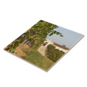 ブドウ園、小さいverdotのつる植物およびワイナリー タイル (側面)