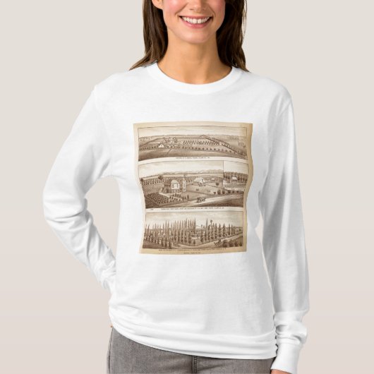 ブドウ園、牧場、Tulare Co、Calif Tシャツ (正面)