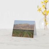 ブドウ園Notecard カード (黄色い花)