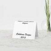 ブドウ園Notecard カード (裏面)