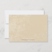 ブドウ園RSVPカード(羊皮紙のデザイン) 出欠カード (裏面)